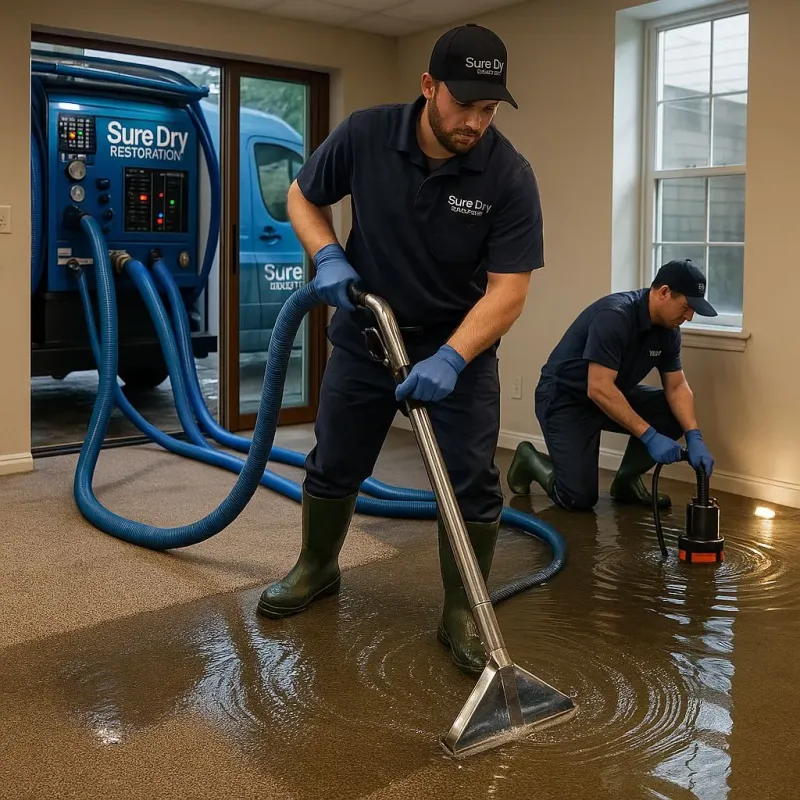 Water Extraction and Removal process in Harnett County, NC